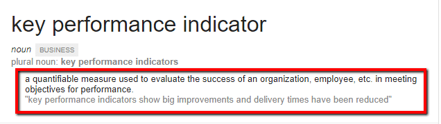 Key Performance Indicator