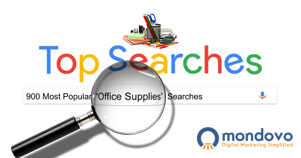The Most Searched Office Supplies Keywords in Google | Mondovo